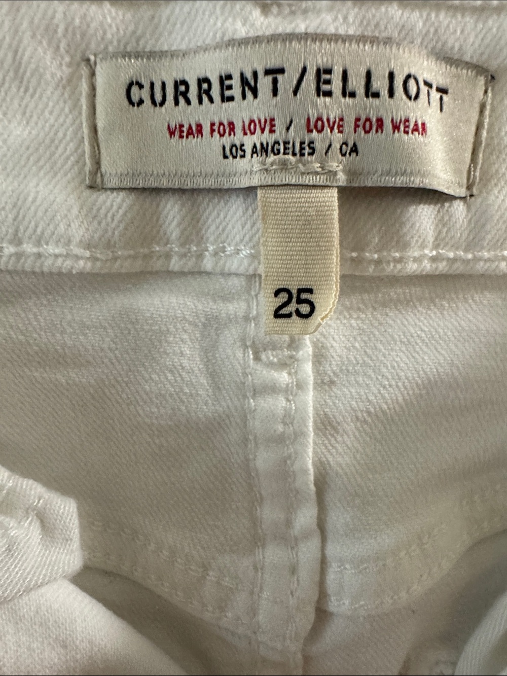 CURRENT/ELLIOTT White Button Down Denim Midi Skirt
